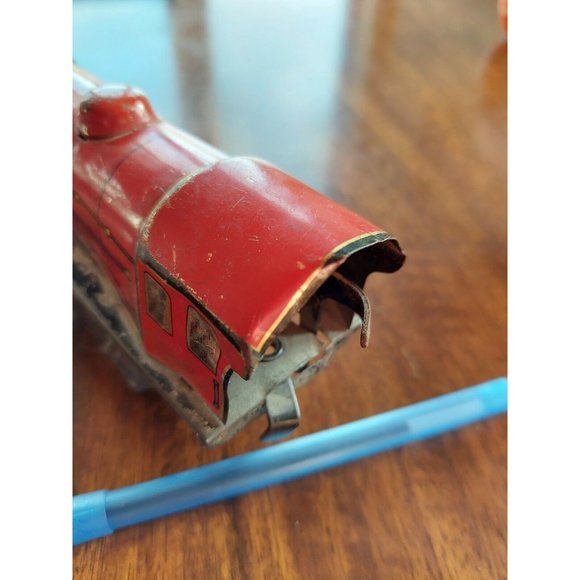 Meccano Hornby Series Red Locomotive Missing Parts Tin Plate VTG Train O Scale - Picture 4 of 10